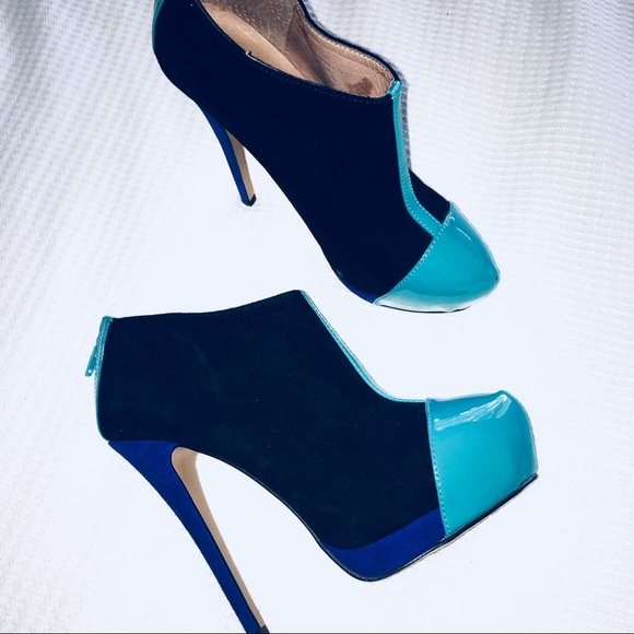 Aldo Shoes - ALDO Color Block High Heel Ankle Boots